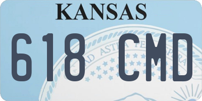 KS license plate 618CMD