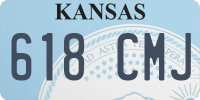 KS license plate 618CMJ