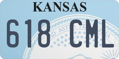 KS license plate 618CML