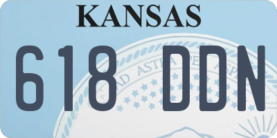 KS license plate 618DDN