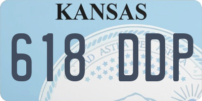 KS license plate 618DDP
