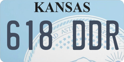 KS license plate 618DDR