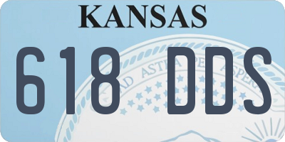 KS license plate 618DDS