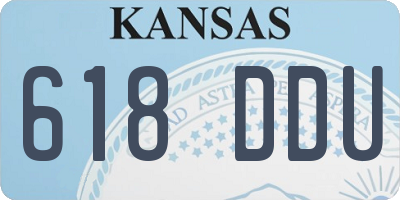 KS license plate 618DDU