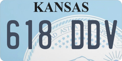 KS license plate 618DDV
