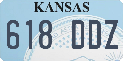 KS license plate 618DDZ