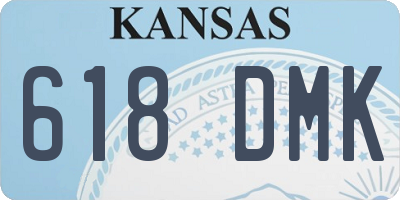 KS license plate 618DMK