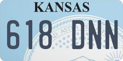 KS license plate 618DNN