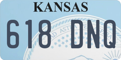 KS license plate 618DNQ