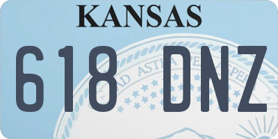 KS license plate 618DNZ