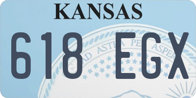 KS license plate 618EGX