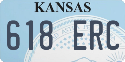 KS license plate 618ERC