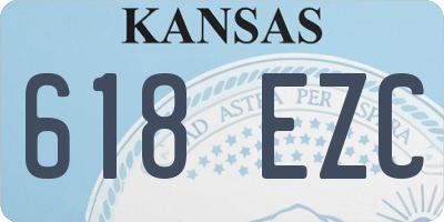KS license plate 618EZC
