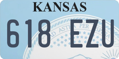 KS license plate 618EZU