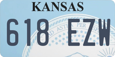 KS license plate 618EZW
