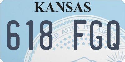 KS license plate 618FGQ