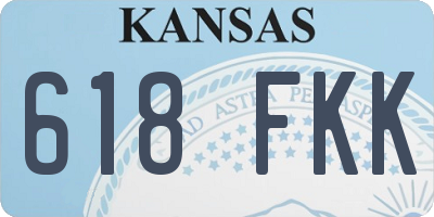 KS license plate 618FKK