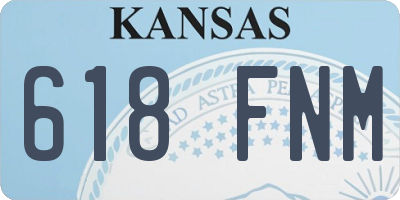 KS license plate 618FNM