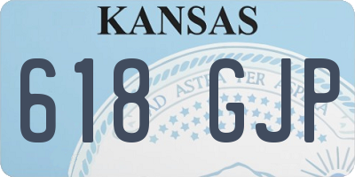 KS license plate 618GJP