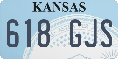 KS license plate 618GJS