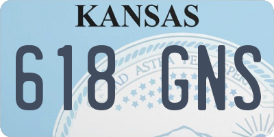 KS license plate 618GNS