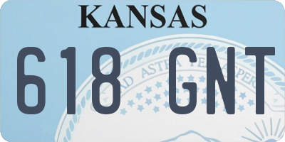 KS license plate 618GNT