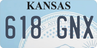 KS license plate 618GNX