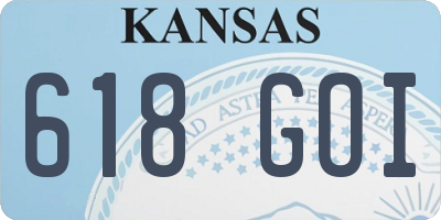 KS license plate 618GOI