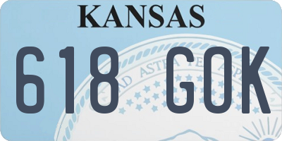 KS license plate 618GOK