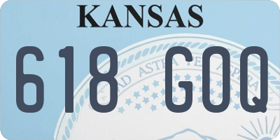 KS license plate 618GOQ