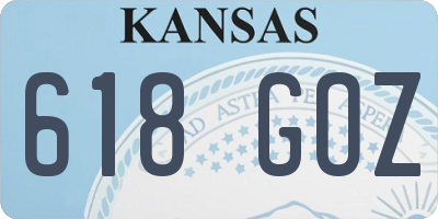 KS license plate 618GOZ