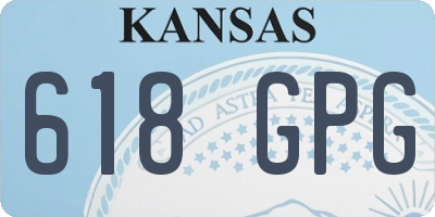 KS license plate 618GPG