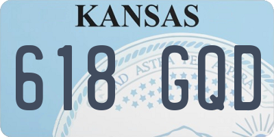 KS license plate 618GQD