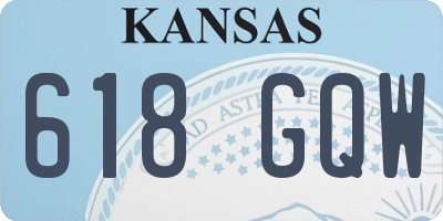 KS license plate 618GQW