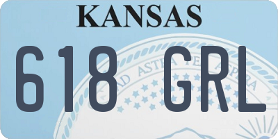 KS license plate 618GRL