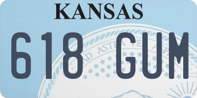 KS license plate 618GUM
