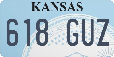 KS license plate 618GUZ