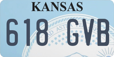 KS license plate 618GVB