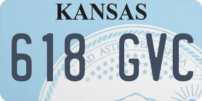 KS license plate 618GVC