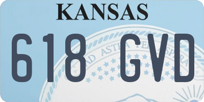 KS license plate 618GVD