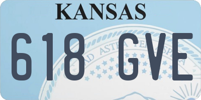 KS license plate 618GVE