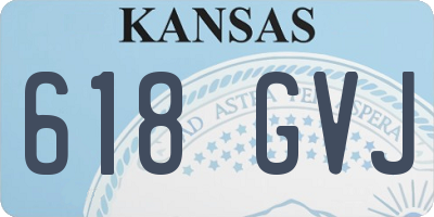 KS license plate 618GVJ