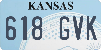 KS license plate 618GVK