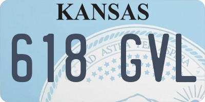 KS license plate 618GVL