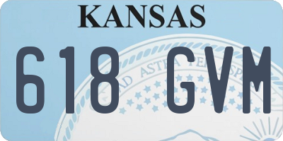 KS license plate 618GVM