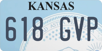 KS license plate 618GVP
