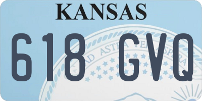 KS license plate 618GVQ