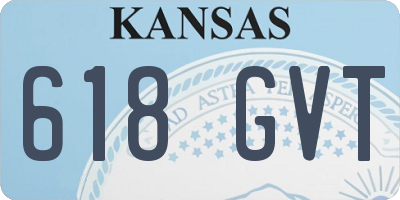 KS license plate 618GVT