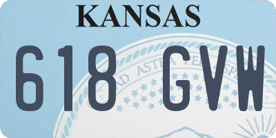 KS license plate 618GVW