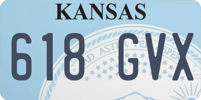 KS license plate 618GVX